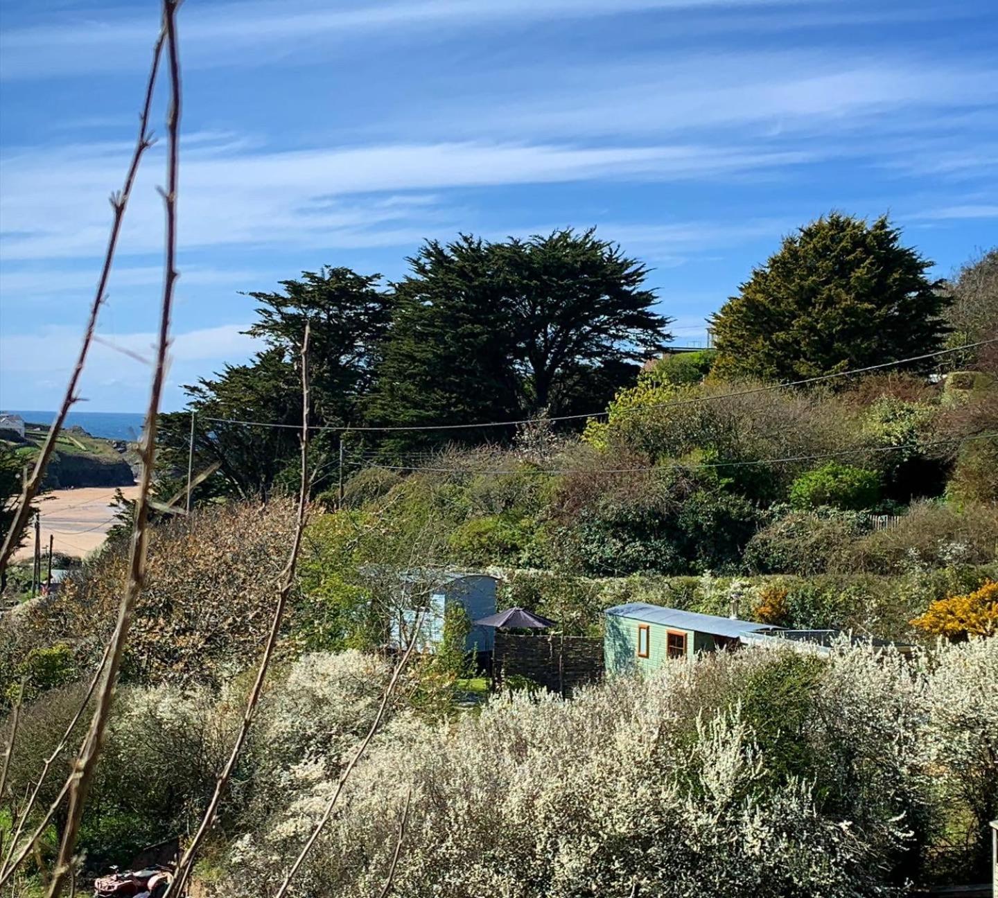 Tides Reach, Deluxe Shepherds Hut 1, 100M From The Beach Сент-Меррин Экстерьер фото